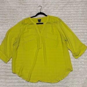 Torrid Bright Yellow Blouse
